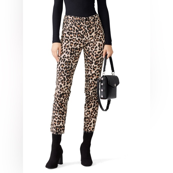 PAIGE Leopard Jeans sz 27 - Picture 1 of 7